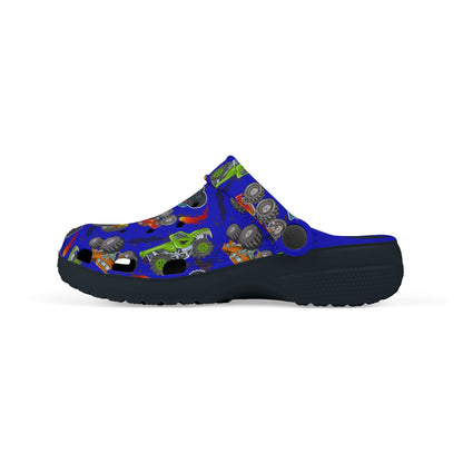 Kid's Foam Clogs - Monster Trucks - True Blue