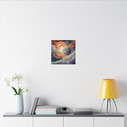 Matte Wall Canvas - Planet Earth - Beyond the Stars Collection