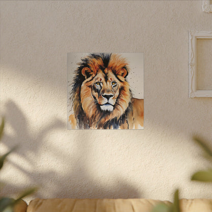 Matte Wall Canvas - Lion's Mane - African Safari Collection
