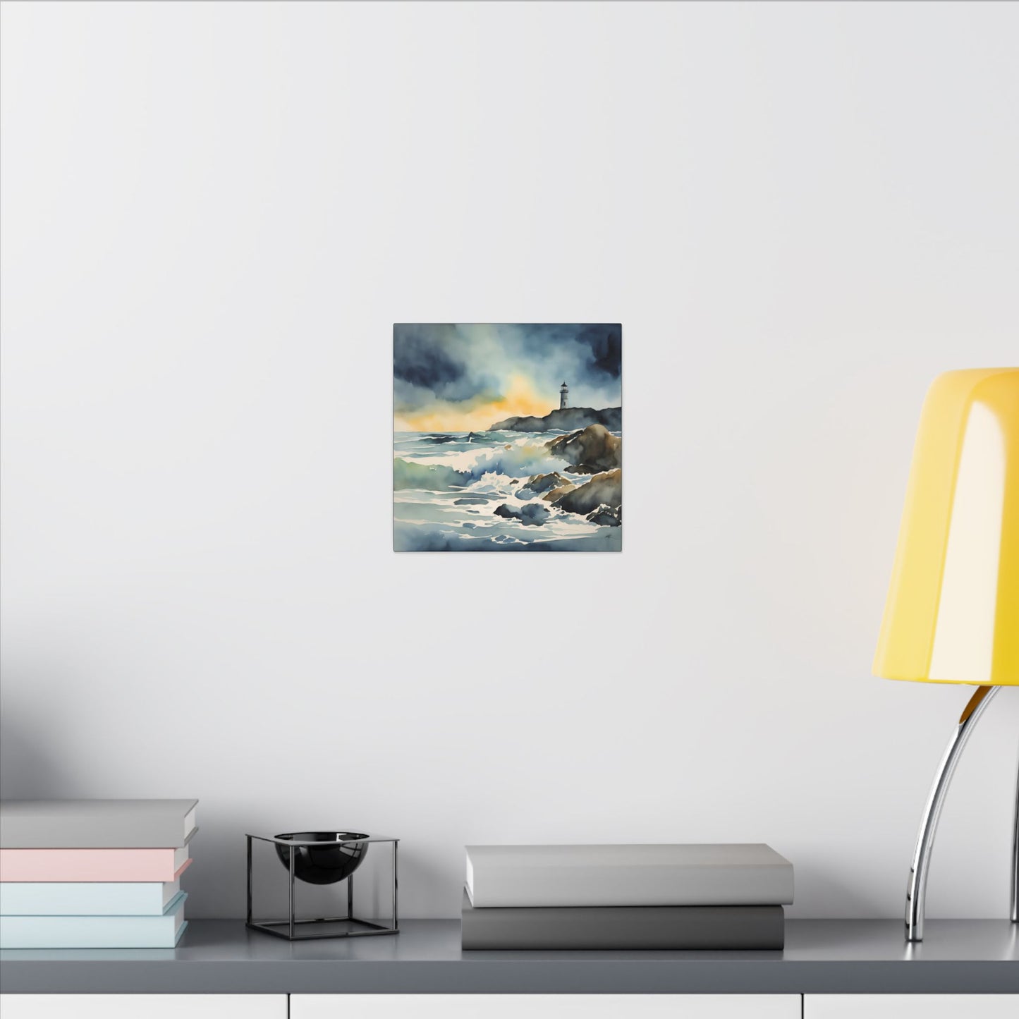 Matte Wall Canvas - Lighthouse - Neptune's Nursery Collection