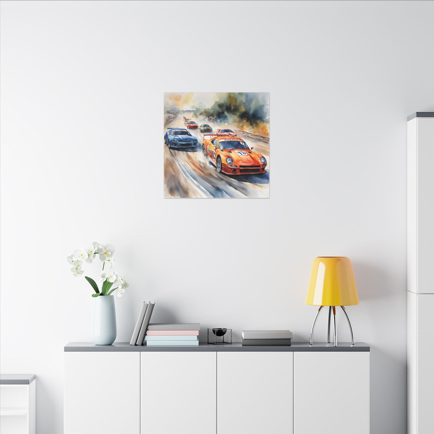 Matte Wall Canvas - Race Day - Wheels & Wings Collection