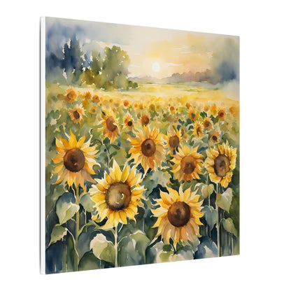 Matte Wall Canvas - Sunflower - Bloom and Grow Collection