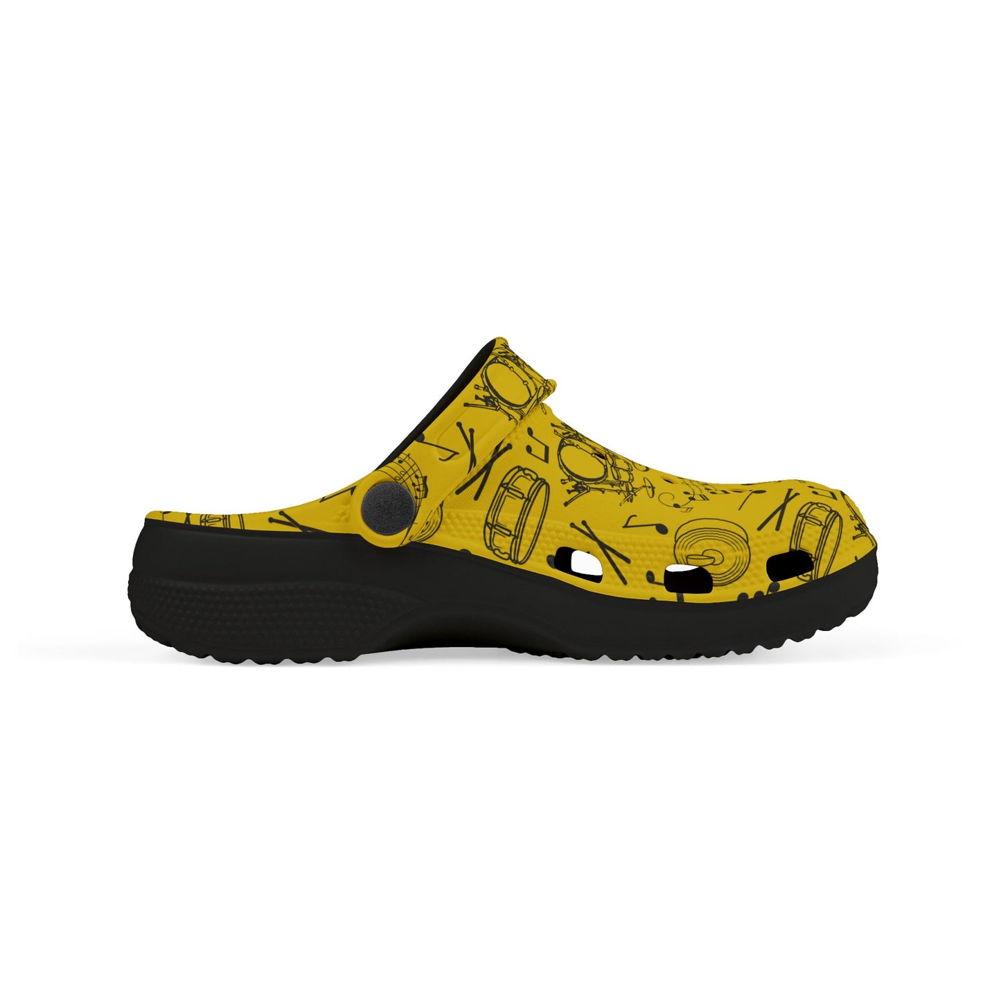 Kid's Foam Clogs - Drums - Gold