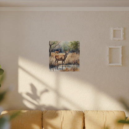 Matte Wall Canvas - Deer - The Great Outdoors Collection