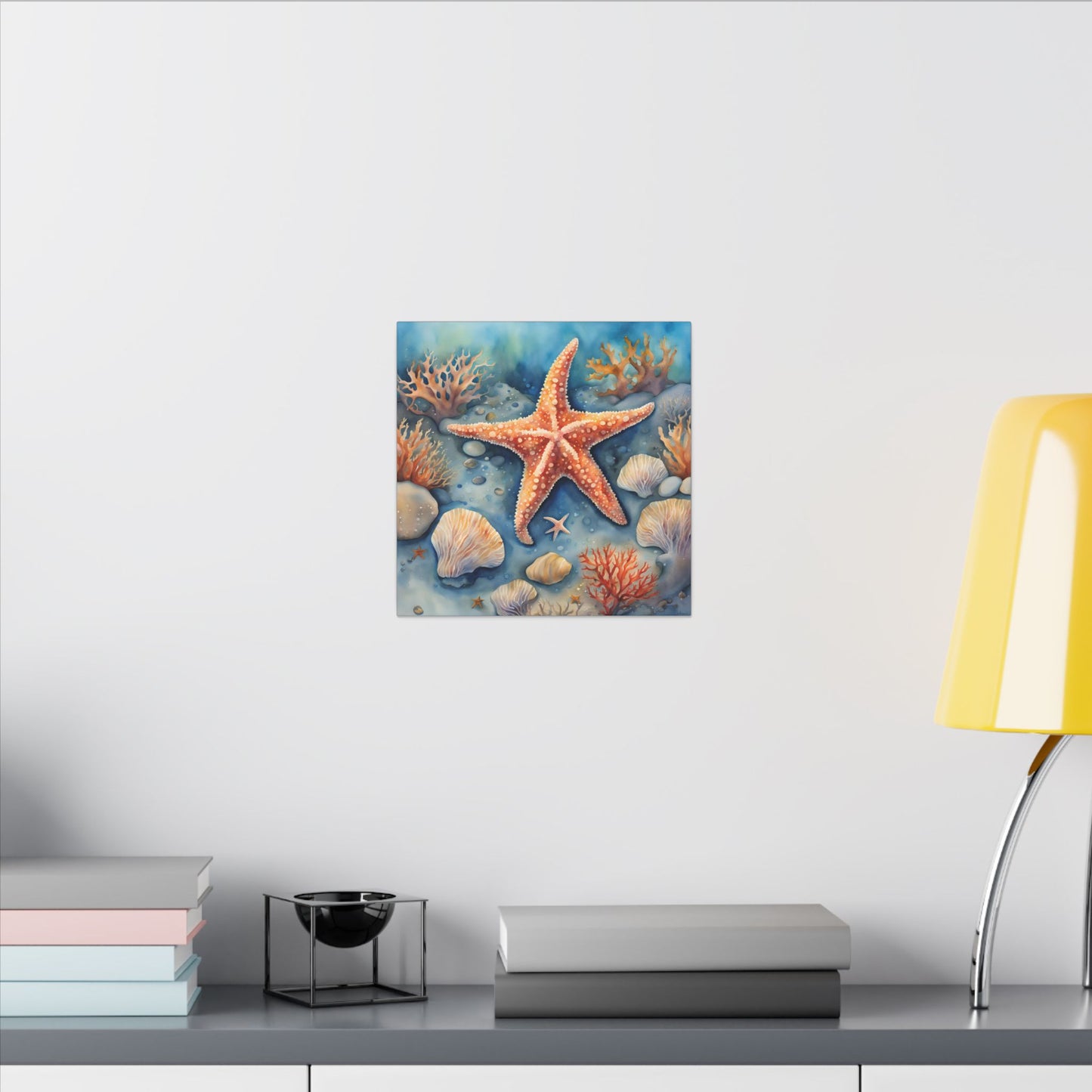 Matte Wall Canvas - Starfish - Neptune's Nursery Collection