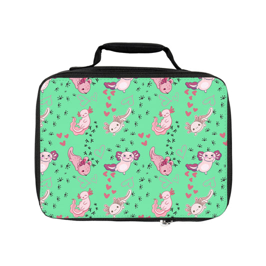 Lunch Bag - Axolotl - Mint Green