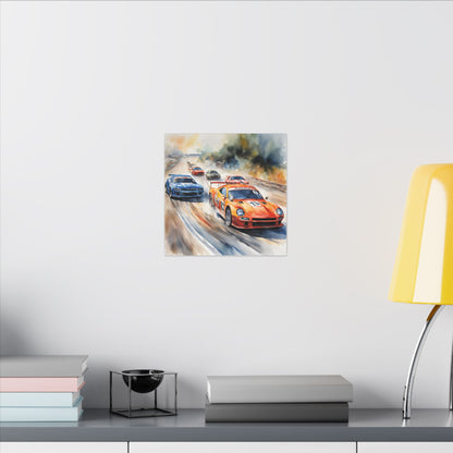 Matte Wall Canvas - Race Day - Wheels & Wings Collection