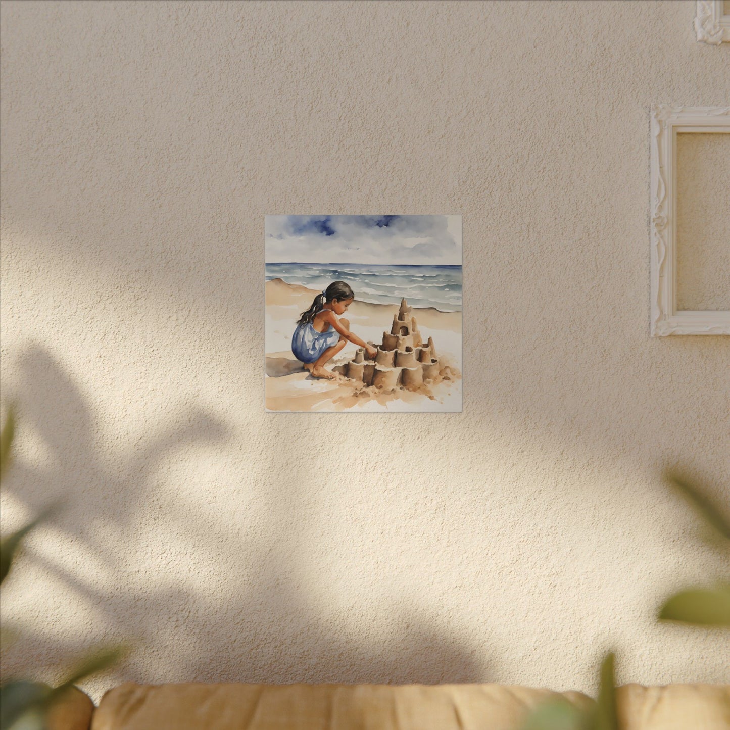 Matte Wall Canvas - Sand Castle - Neptune's Nursery Collection