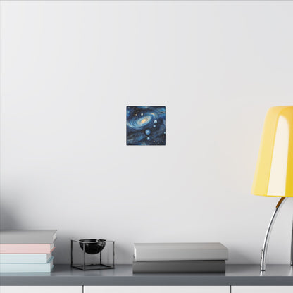 Matte Wall Canvas - Blue Galaxy - Beyond the Stars Collection