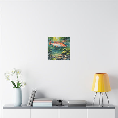 Matte Wall Canvas - Salmon - The Great Outdoors Collection