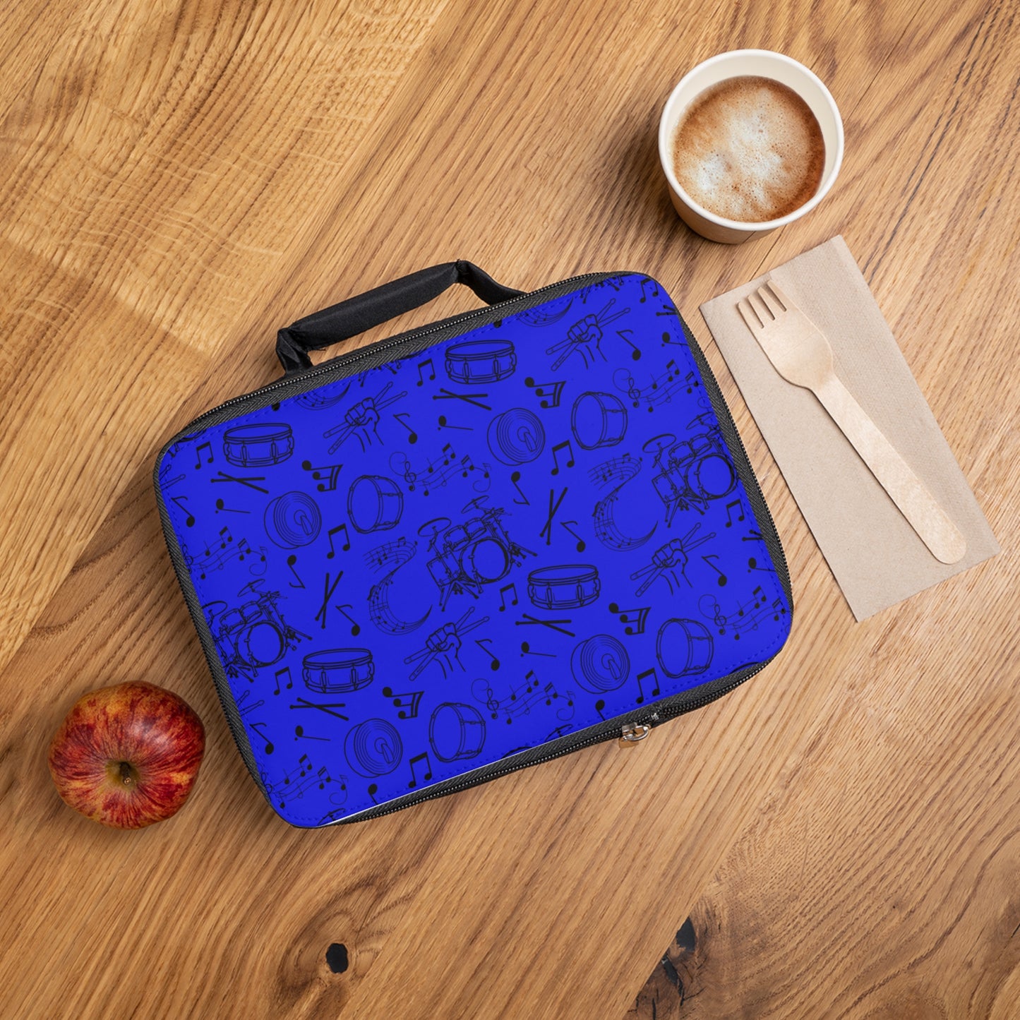 Lunch Bag - Drums - True Blue