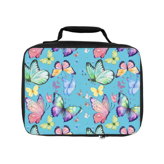 Lunch Bag - Butterflies - Light Blue