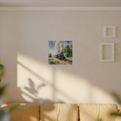 Matte Wall Canvas - Train has left the Station - Wheels & Wings Collection