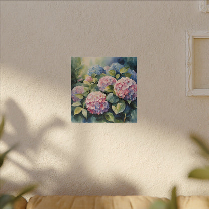 Matte Wall Canvas - Hydrangea - Bloom and Grow Collection