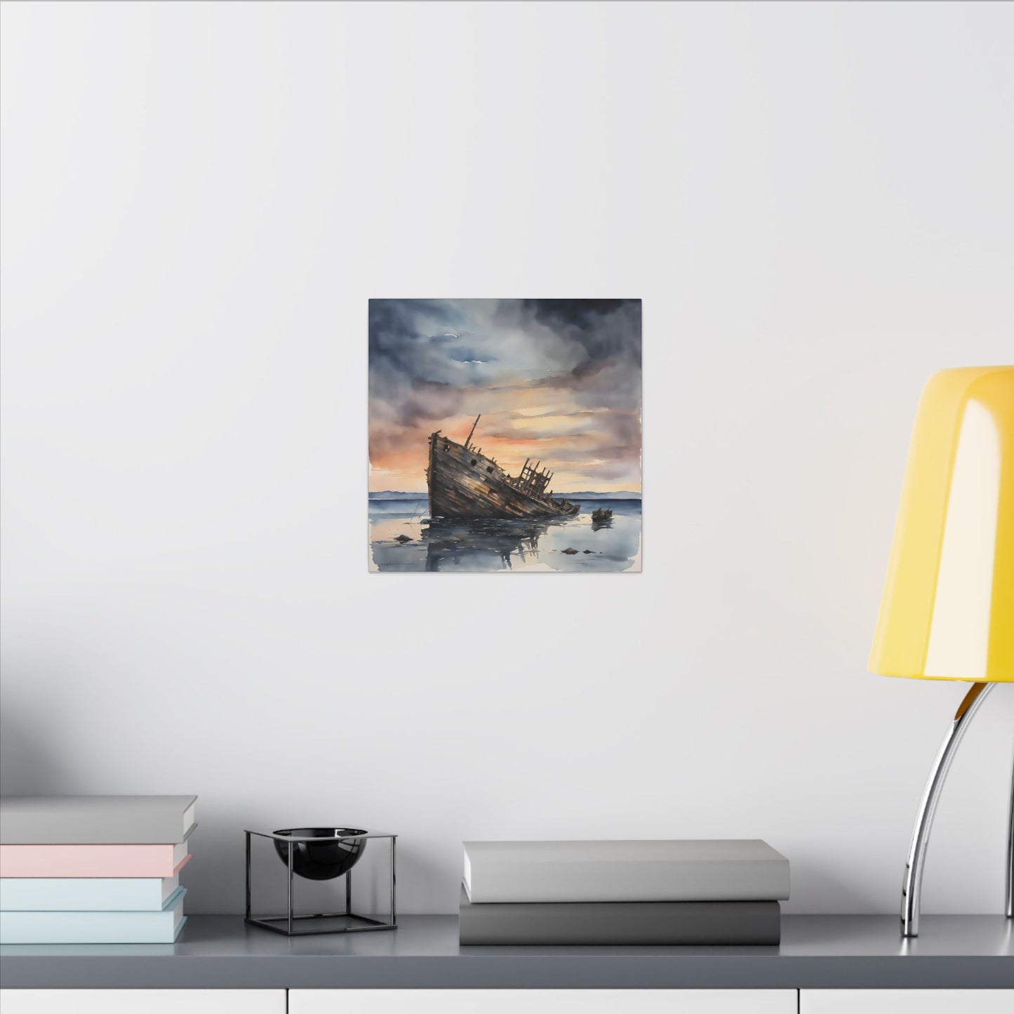 Matte Wall Canvas - Shipwreck - Neptune's Nursery Collection