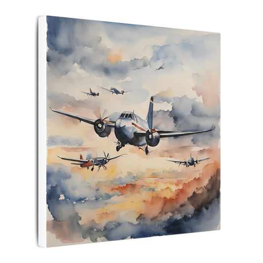 Matte Wall Canvas - Wings of Aviation - Wheels & Wings Collection