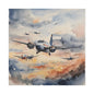 Matte Wall Canvas - Wings of Aviation - Wheels & Wings Collection