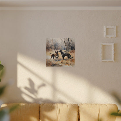 Matte Wall Canvas - Hounds - The Great Outdoors Collection