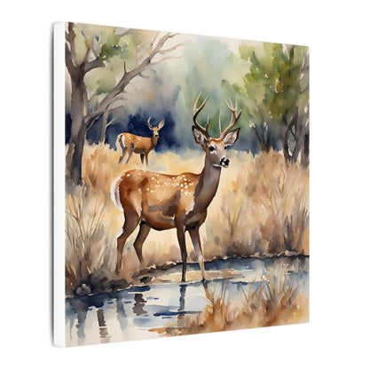 Matte Wall Canvas - Deer - The Great Outdoors Collection