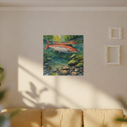 Matte Wall Canvas - Salmon - The Great Outdoors Collection
