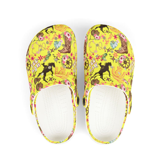 Kid's Foam Clogs - Cowgirl - Butter