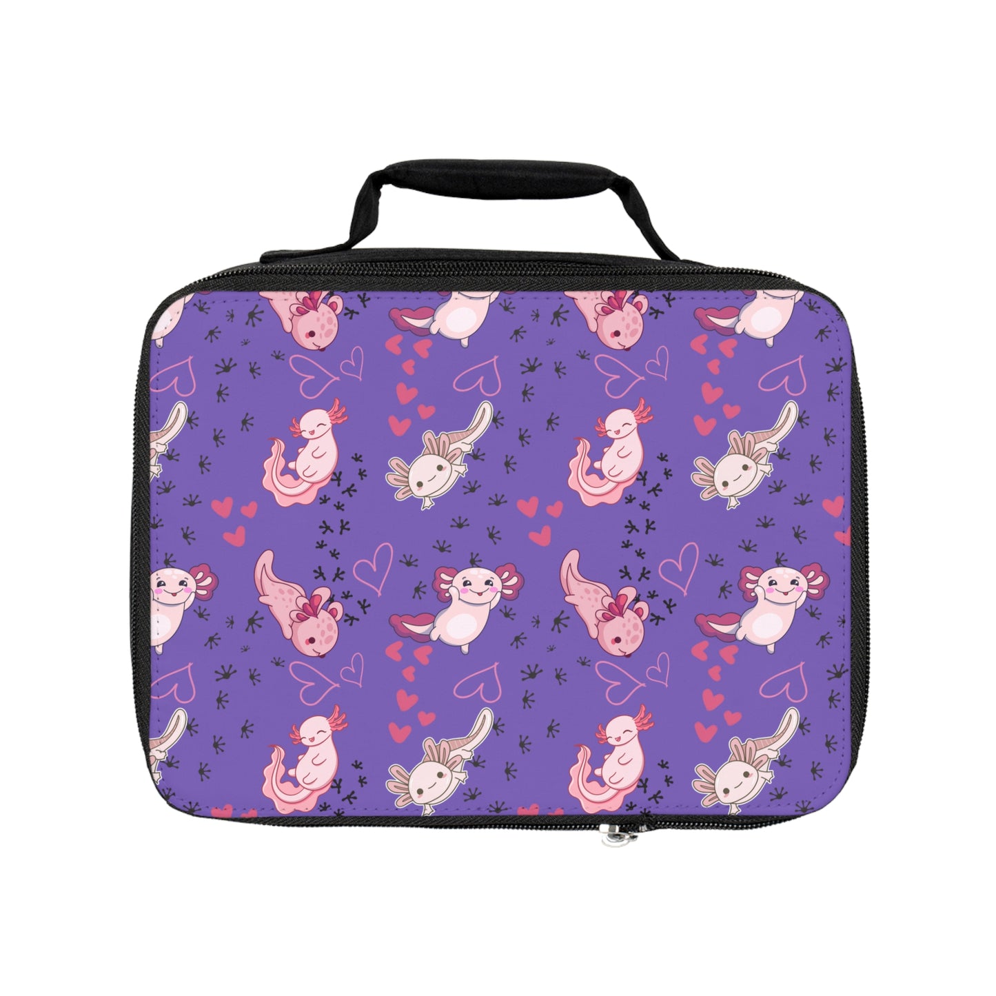 Lunch Bag - Axolotl - Periwinkle