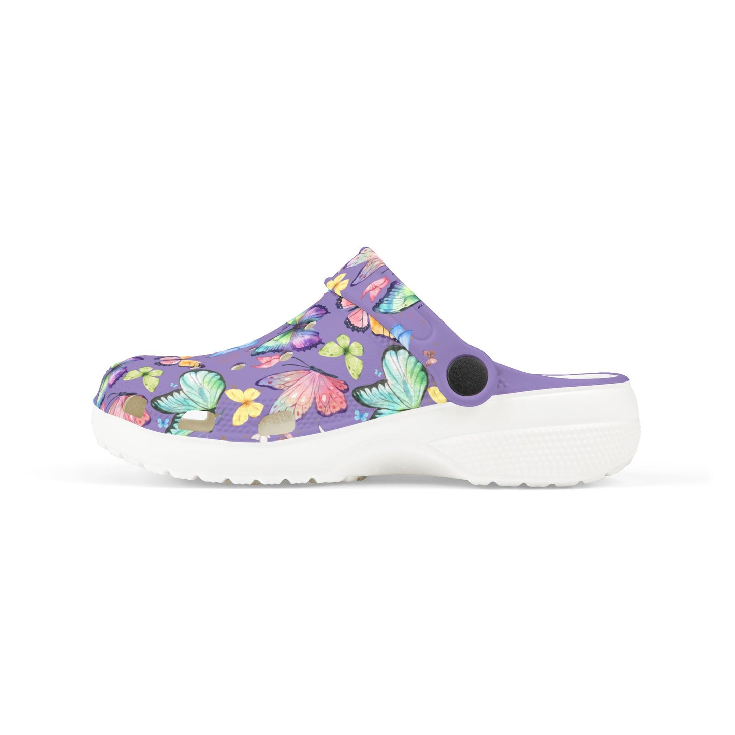 Kid's Foam Clogs - Butterflies - Lavender