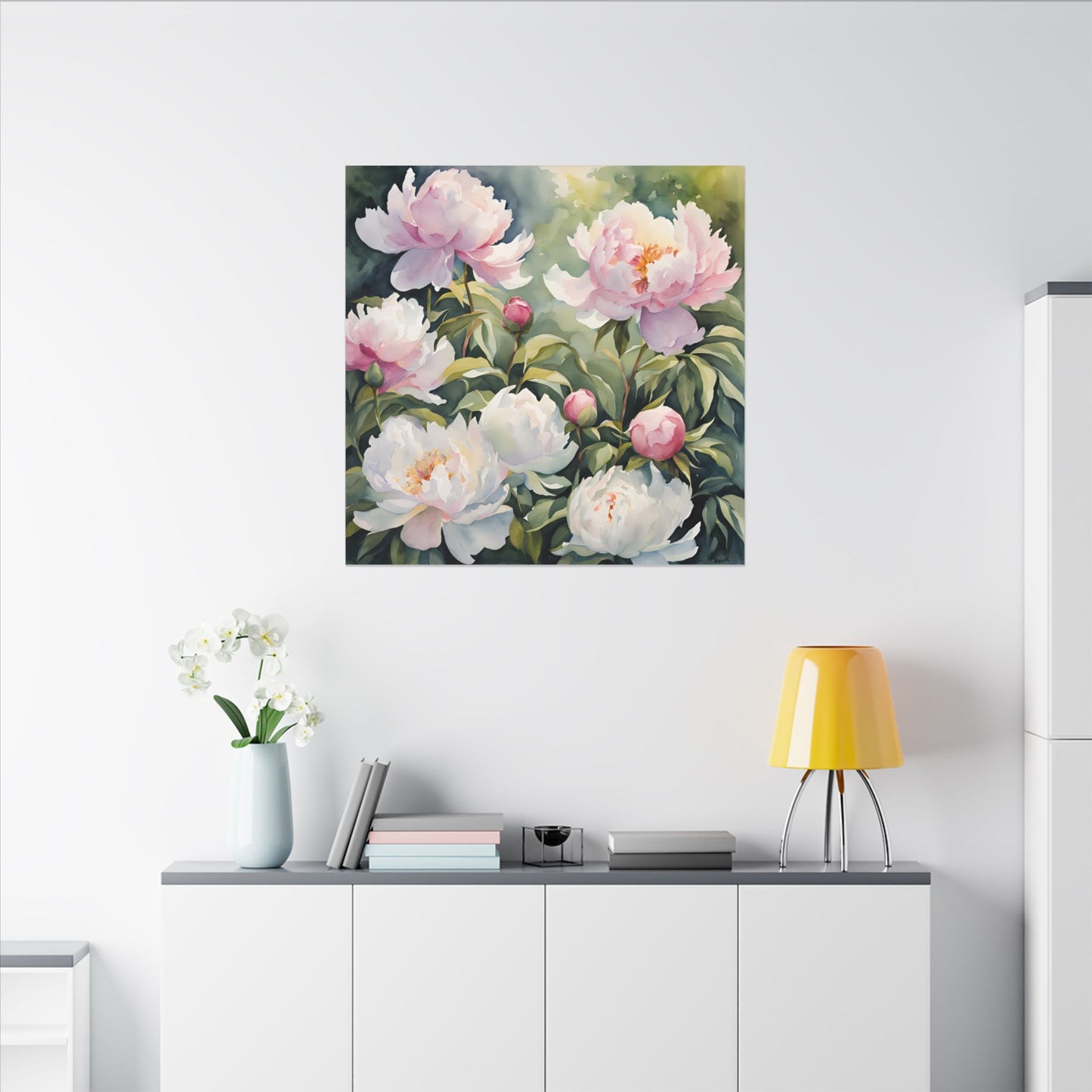 Matte Wall Canvas - Peony - Bloom and Grow Collection