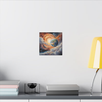 Matte Wall Canvas - Planet Earth - Beyond the Stars Collection