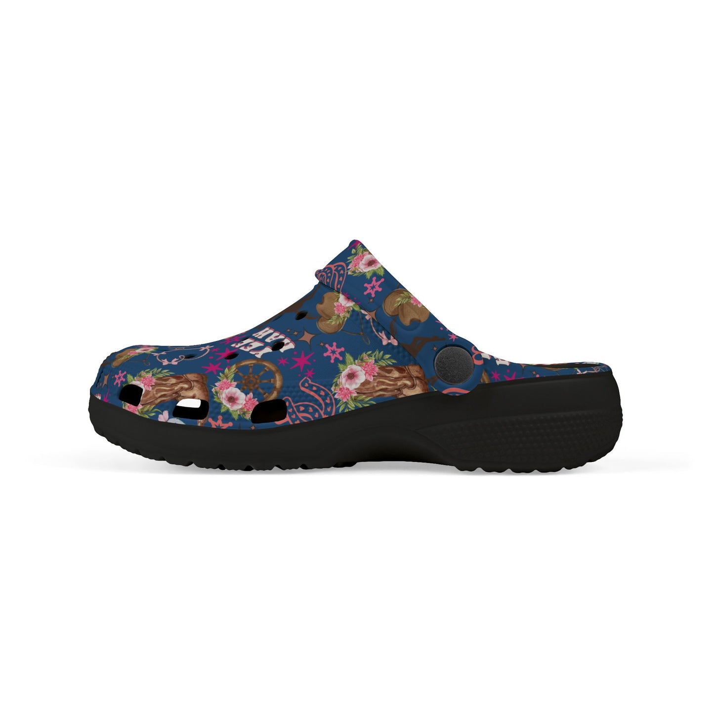 Kid's Foam Clogs - Cowgirl - Denim
