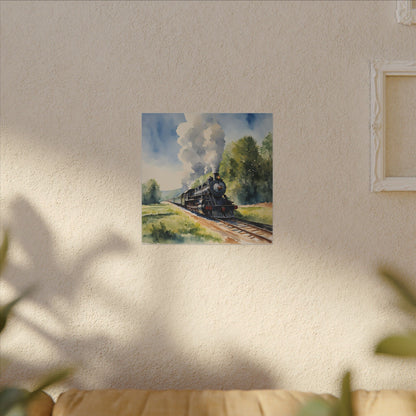 Matte Wall Canvas - Train has left the Station - Wheels & Wings Collection