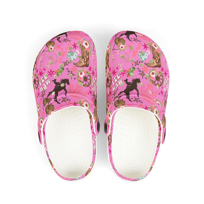 Kid's Foam Clogs - Cowgirl - Bubblegum