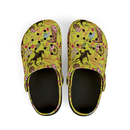 Kid's Foam Clogs - Cowgirl - Butter