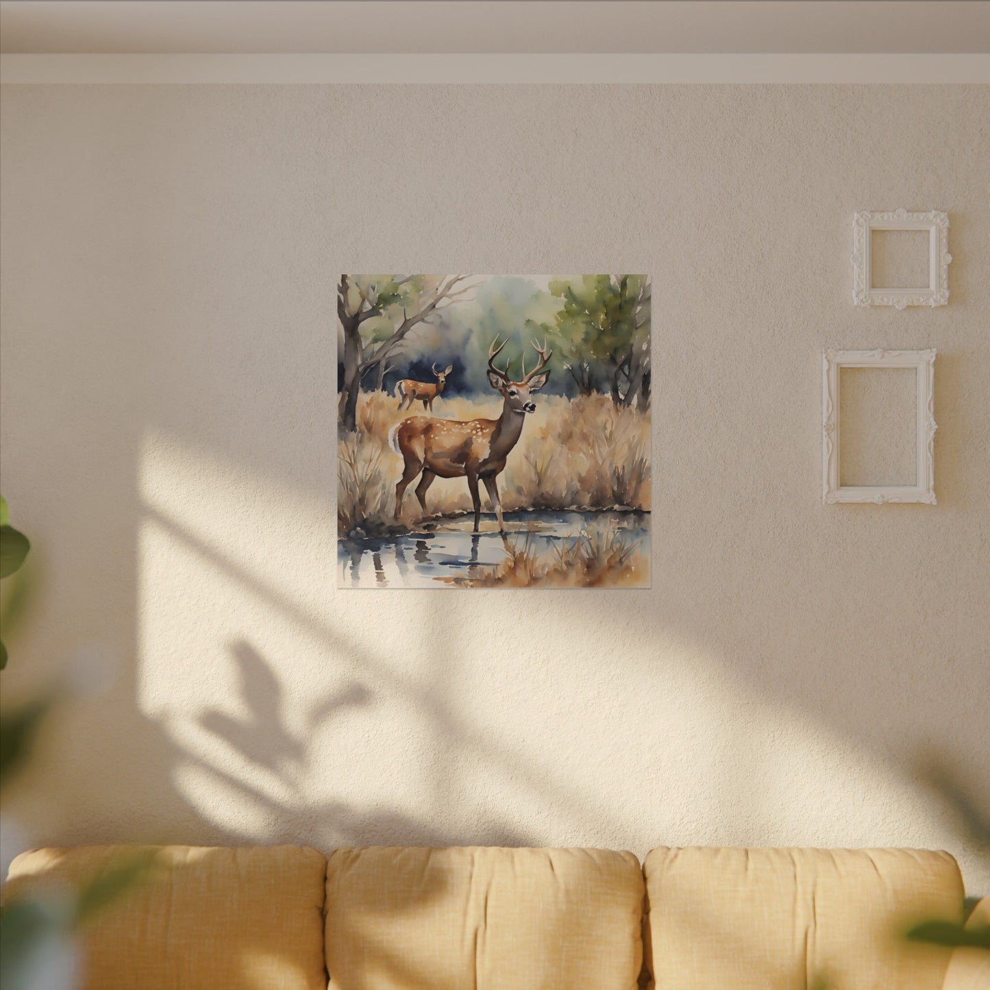 Matte Wall Canvas - Deer - The Great Outdoors Collection