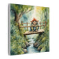 Matte Wall Canvas - Troll on the Bridge - Storybook Dreams Collection