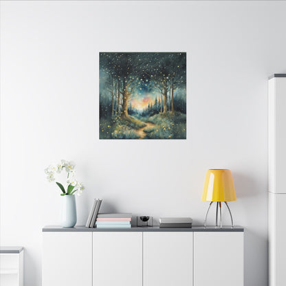Matte Wall Canvas - Whimsical Forest