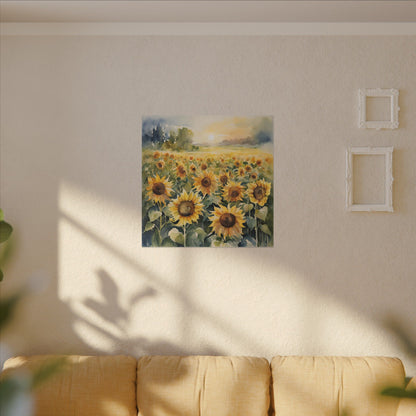 Matte Wall Canvas - Sunflower - Bloom and Grow Collection
