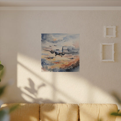 Matte Wall Canvas - Wings of Aviation - Wheels & Wings Collection