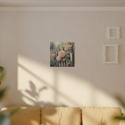 Matte Wall Canvas - Rose - Bloom and Grow Collection