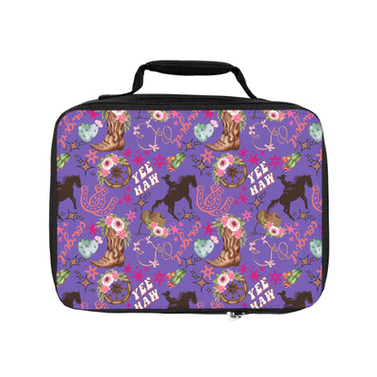 Lunch Bag - Cowgirl - Periwinkle