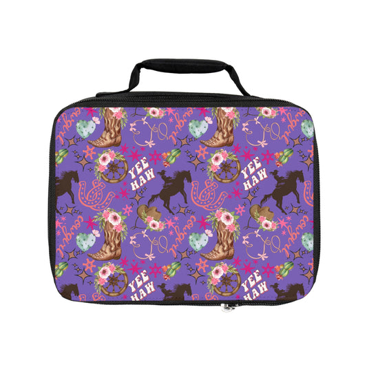 Lunch Bag - Cowgirl - Periwinkle