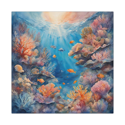 Matte Wall Canvas - Reef Life - Neptune's Nursery Collection