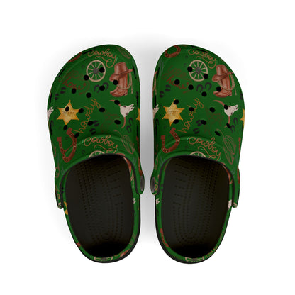 Kid's Foam Clogs - Cowboy - Forest