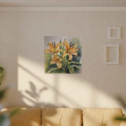 Matte Wall Canvas - Calla Lily - Bloom and Grow Collection