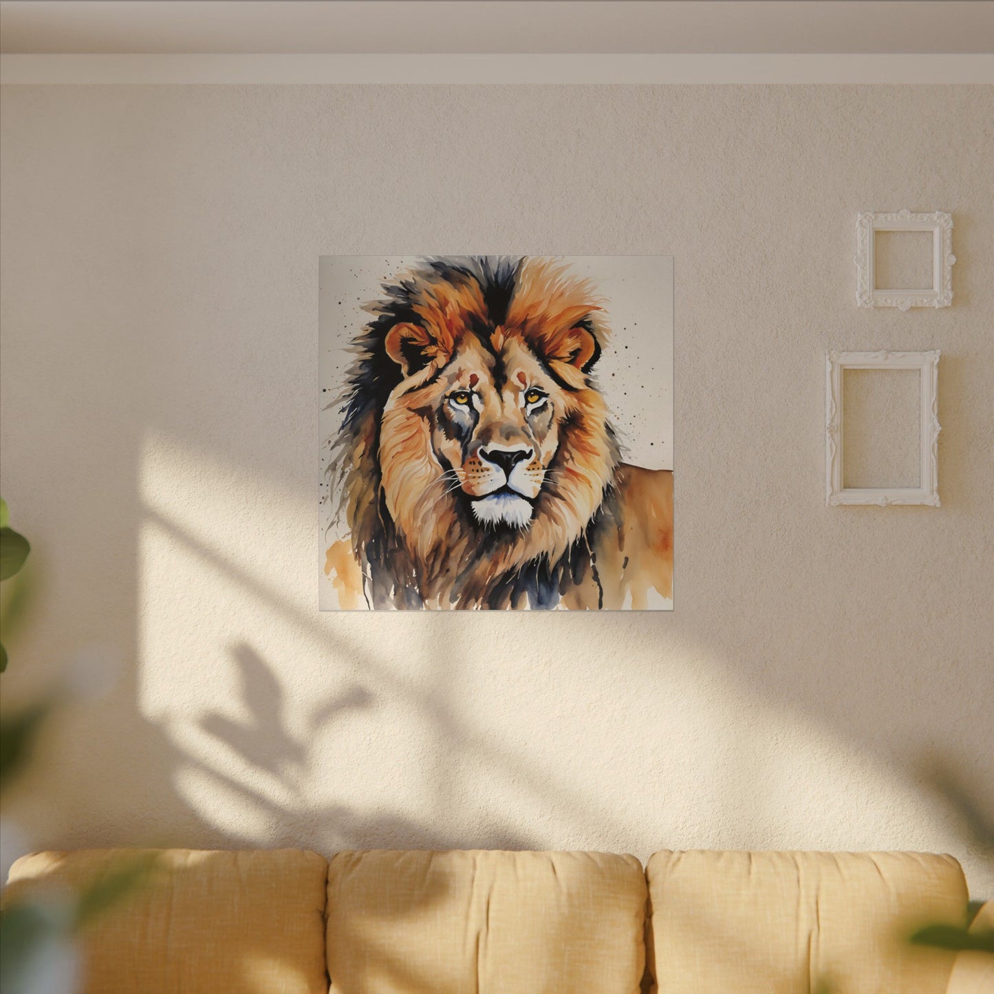 Matte Wall Canvas - Lion's Mane - African Safari Collection