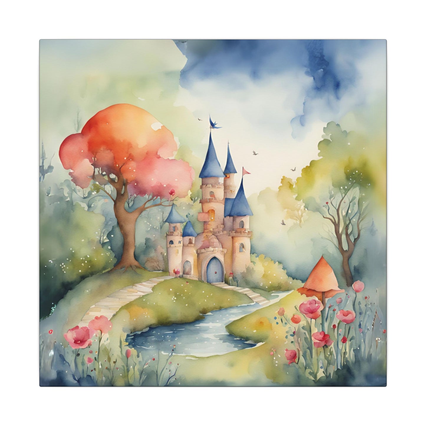 Matte Wall Canvas - Castlescape - Storybook Dreams Collection