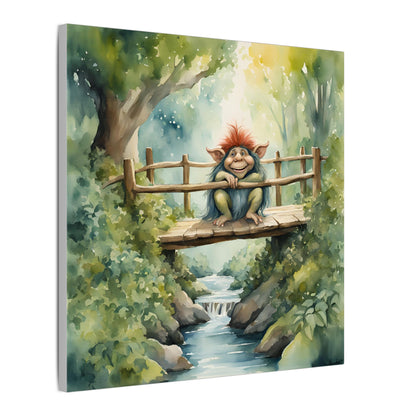 Matte Wall Canvas - Troll on the Bridge - Storybook Dreams Collection