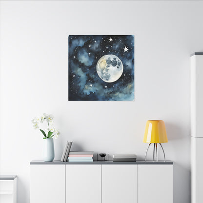 Matte Wall Canvas - Moon - Beyond the Stars Collection