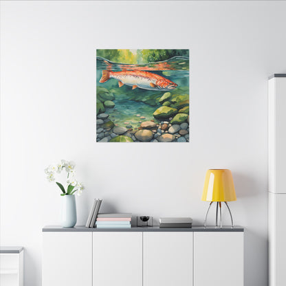 Matte Wall Canvas - Salmon - The Great Outdoors Collection