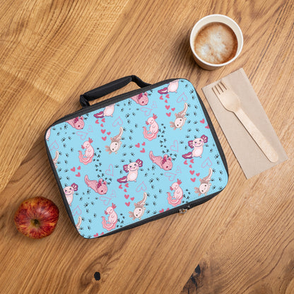 Lunch Bag - Axolotl - Arctic Blue